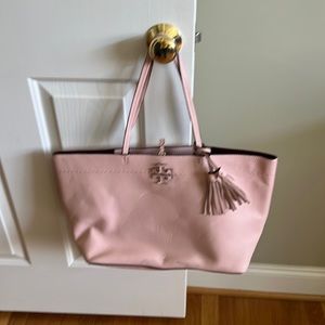 Authentic…Tory Burch blush pink tote
